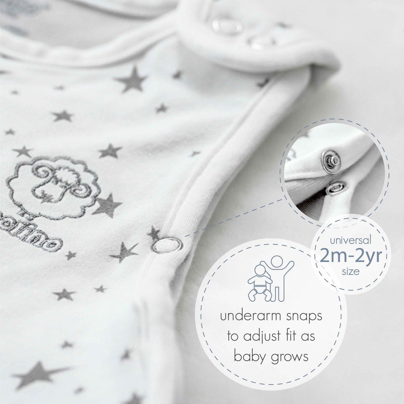 4 Season® Ultimate Baby Sleep Bag, Merino Wool & Organic Cotton, Puppy