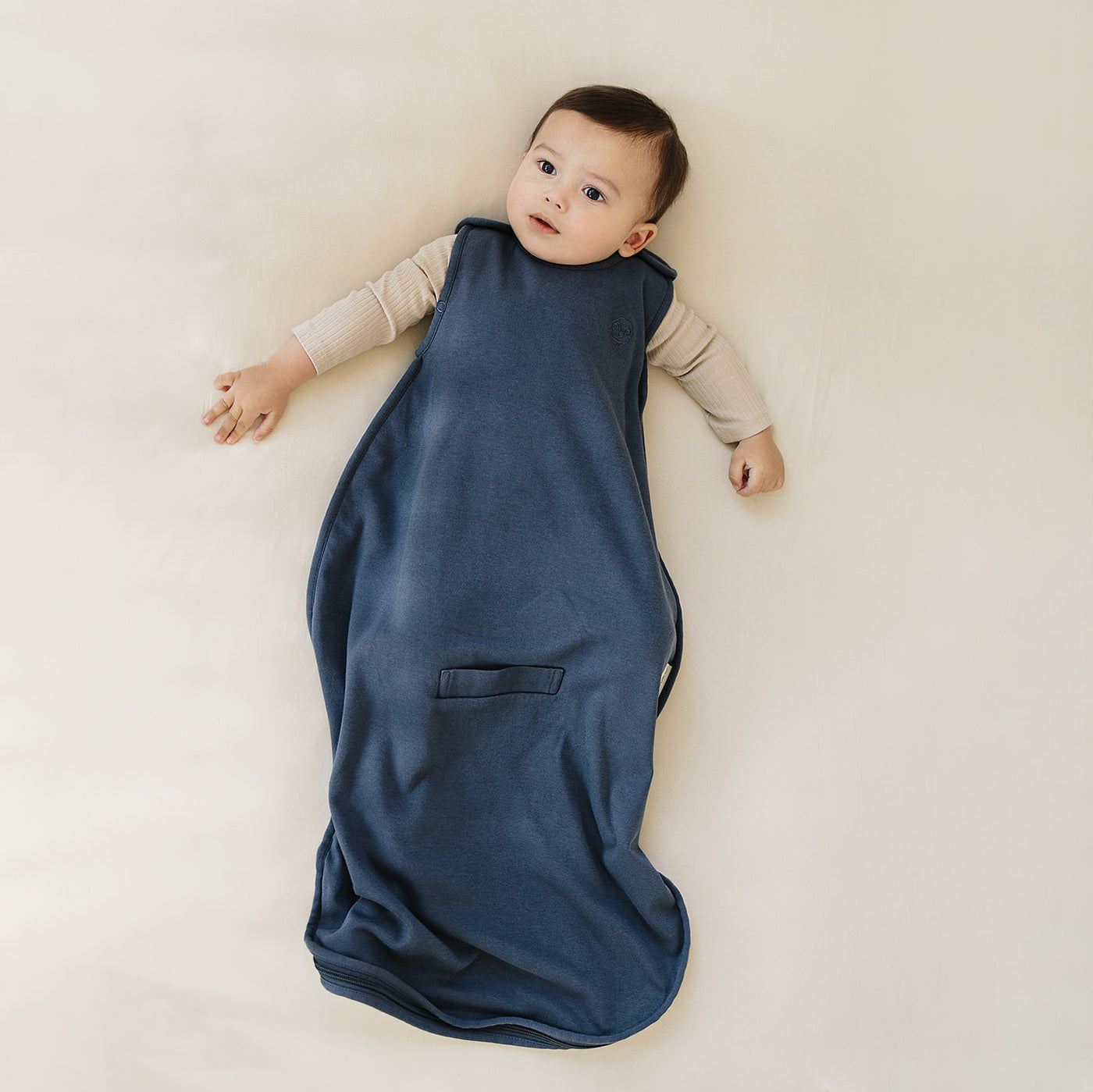 4 Season® Ultimate Baby Sleep Bag, Merino Wool & Organic Cotton, Indigo