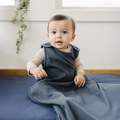 4 Season® Ultimate Baby Sleep Bag, Merino Wool & Organic Cotton, Indigo