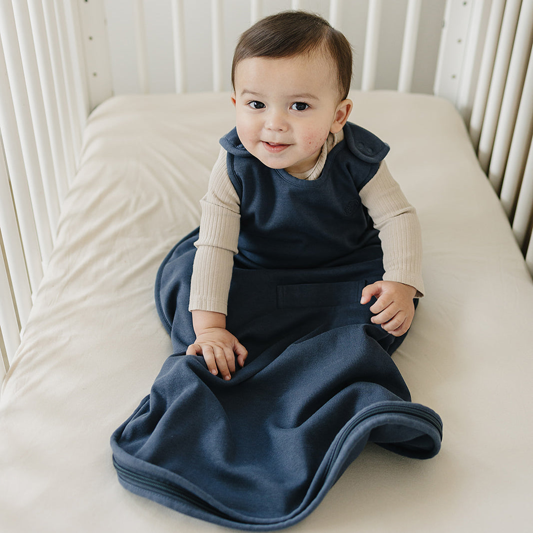 4 Season® Ultimate Baby Sleep Bag, Merino Wool & Organic Cotton, Indigo