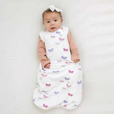 4 Season® Basic Baby Sleeping Bag, Merino Wool & Organic Cotton, Butterfly