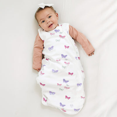 4 Season® Basic Baby Sleeping Bag, Merino Wool & Organic Cotton, Butterfly