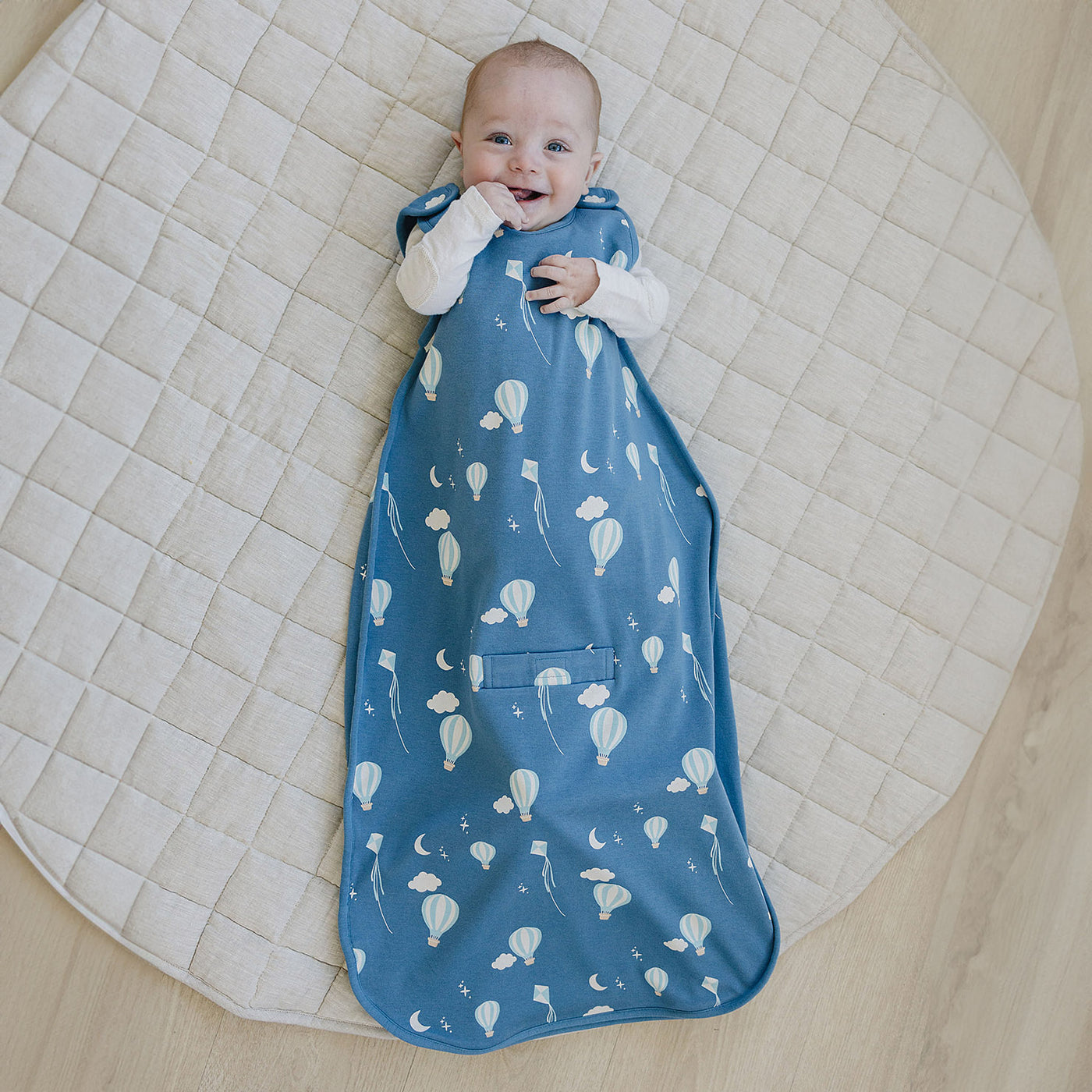 4 Season® Ultimate Baby Sleep Bag, Merino Wool & Organic Cotton, Hot Air Balloon