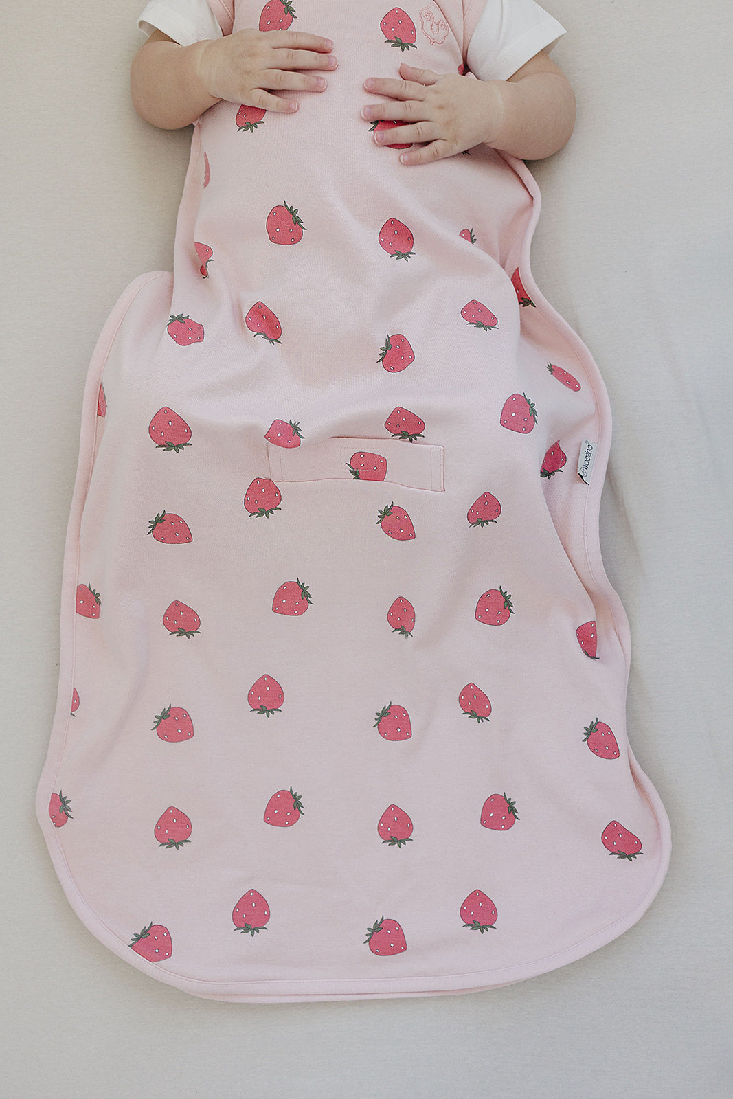 4 Season® Ultimate Baby Sleep Bag, Merino Wool & Organic Cotton, Strawberry