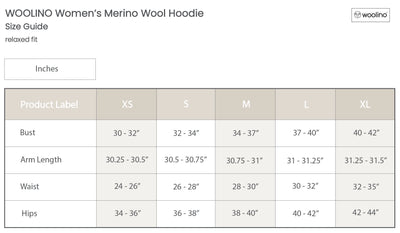 Women's Merino Wool Hoodie, Blue Graphite