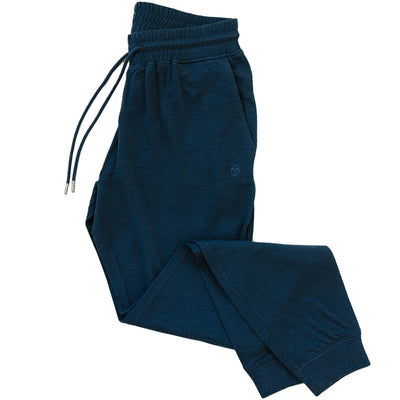 Women's Merino Wool Jogger Pants, Blue Graphite