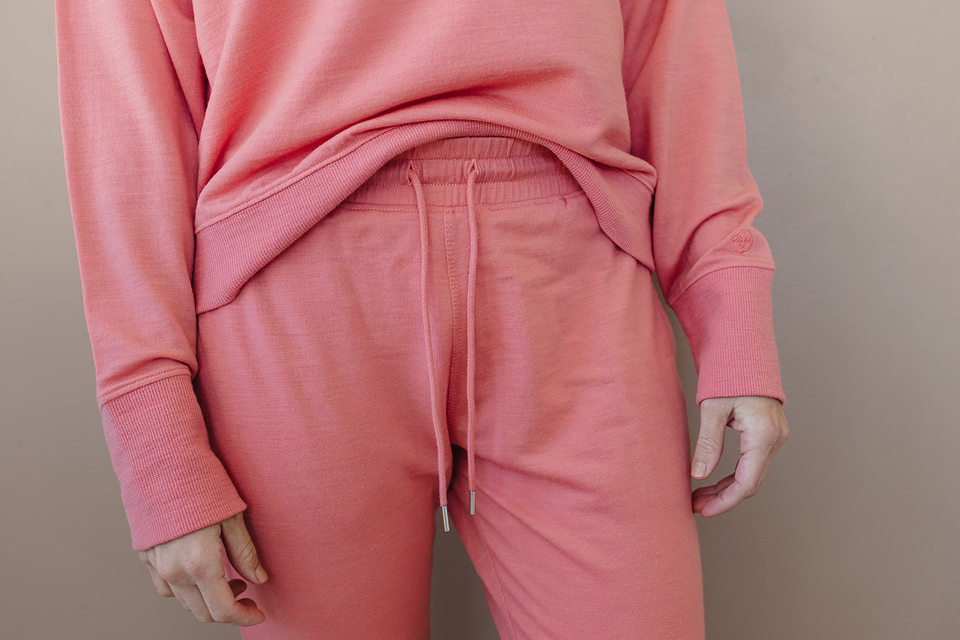 Dusty rose joggers sale