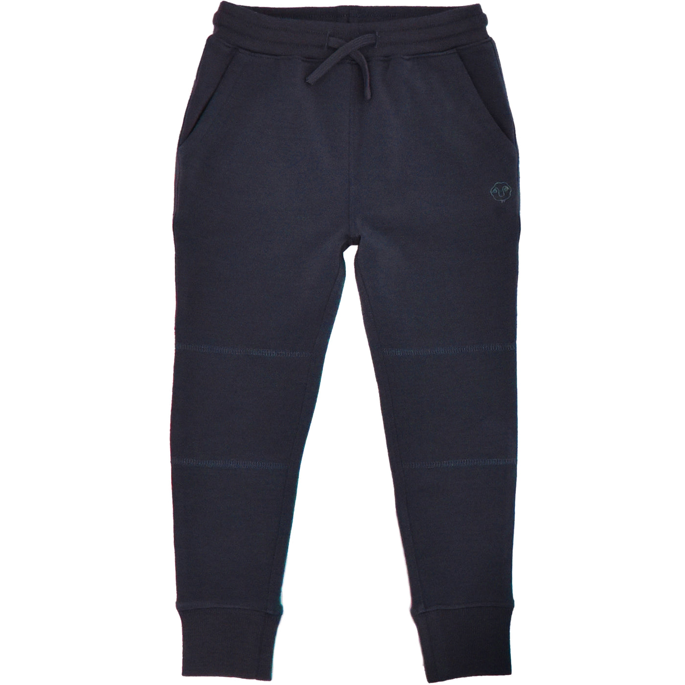 Kids Merino Wool Joggers, Blueberry