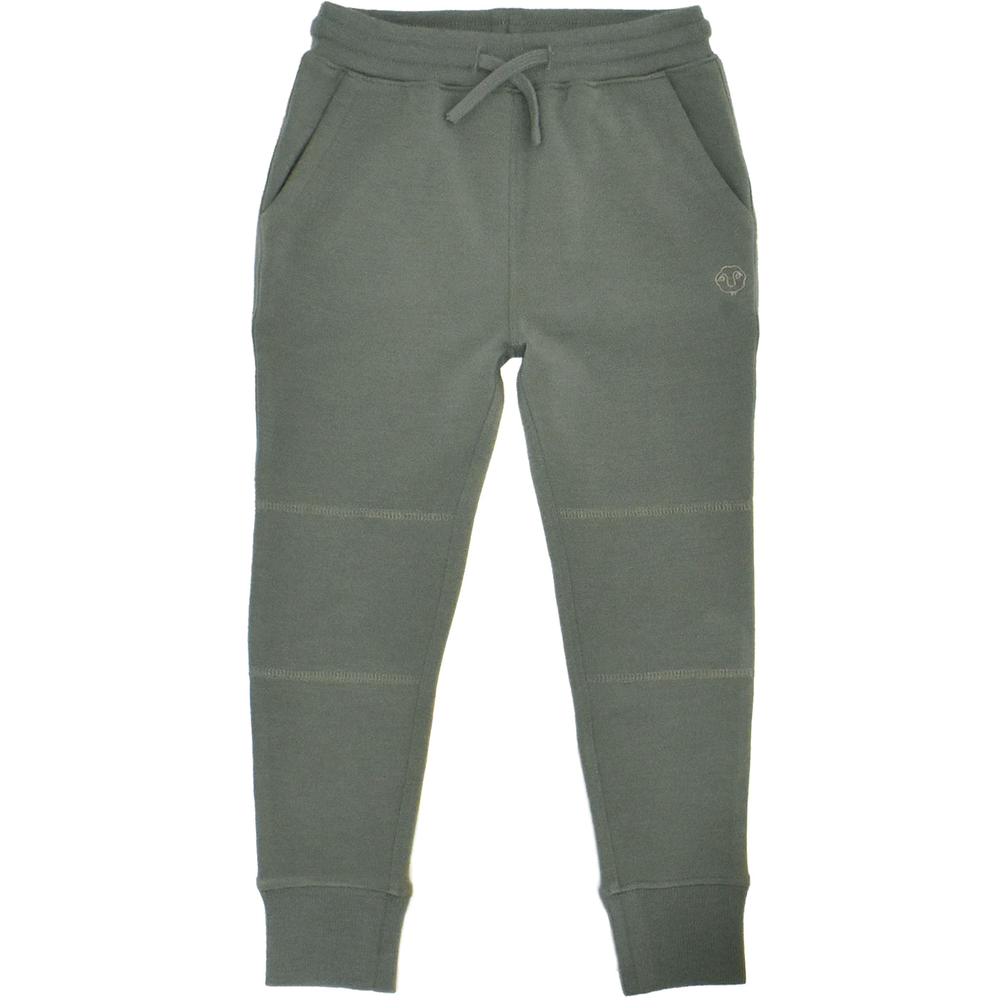 Kids Merino Wool Joggers, Olive