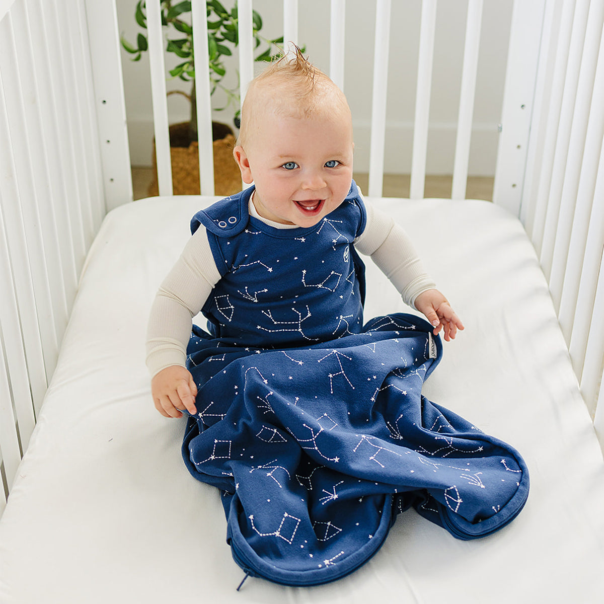 4 Season® Ultimate Baby Sleep Bag, Merino Wool & Organic Cotton, 2 Months - 2 Years, Night Sky™