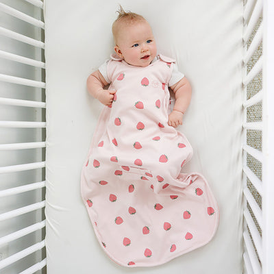 4 Season® Ultimate Baby Sleep Bag, Merino Wool & Organic Cotton, 2 Months - 2 Years, Strawberry