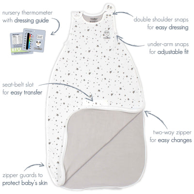 4 Season® Ultimate Baby Sleep Bag, Merino Wool & Organic Cotton, Strawberry