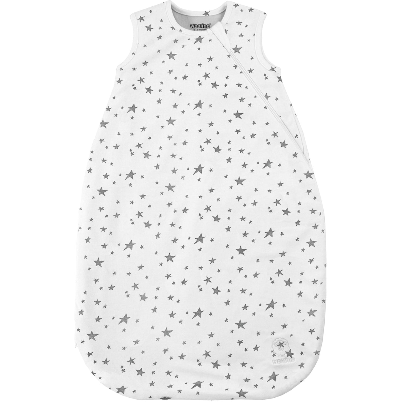 Woolino Baby Sleep Bag Sack 4 Season Basic Merino Wool Baby Sleeping Bag Gown 0-6 Months Gray